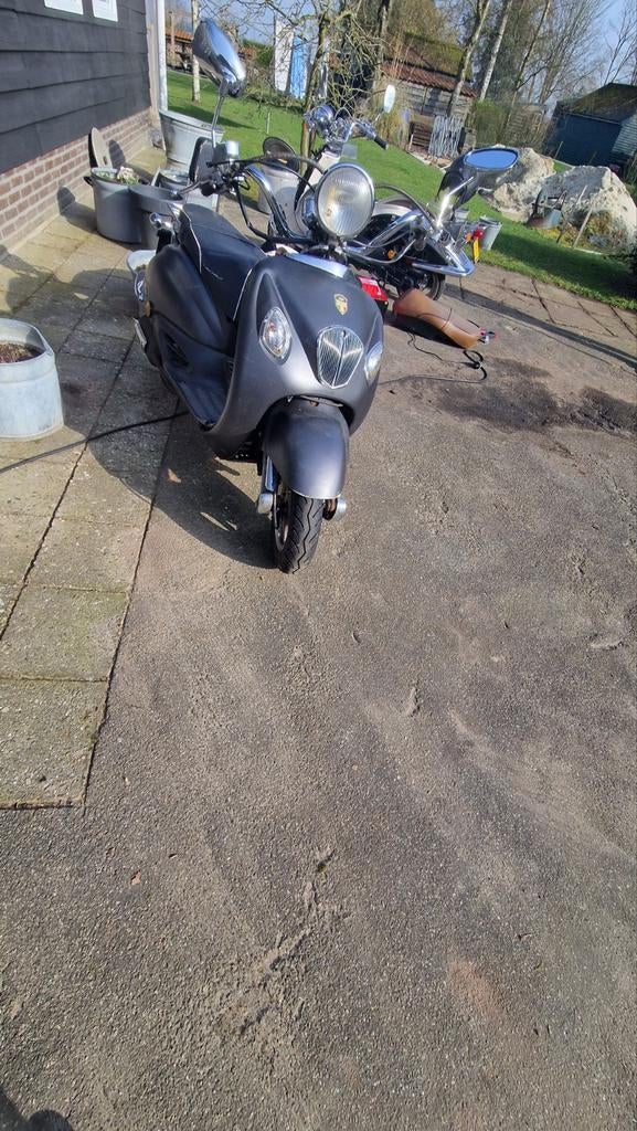 RETRO Scooter | Blauw kenteken, Ophalen of Verzenden, Gebruikt, Benzine, Overige merken