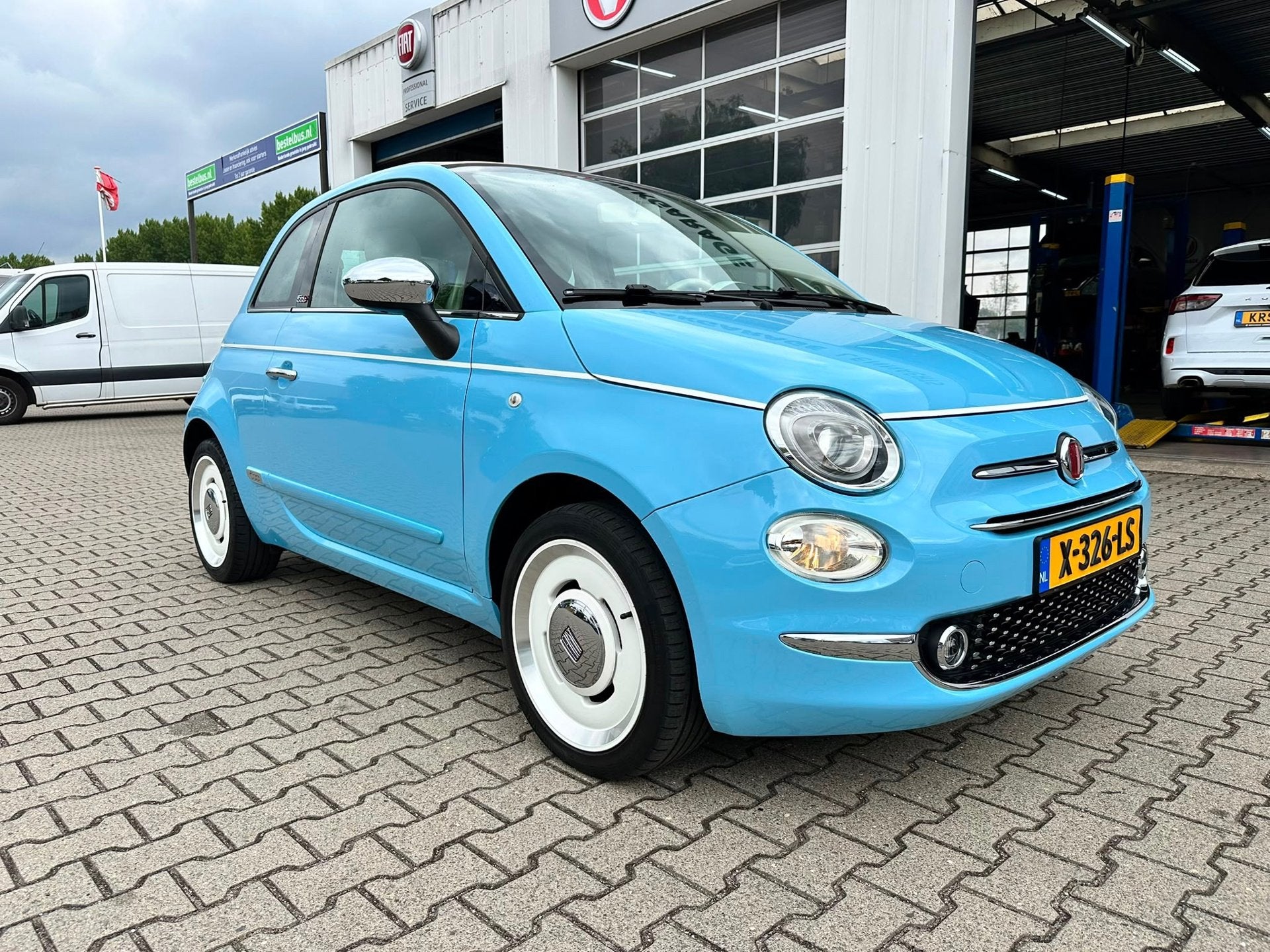Fiat 500 C 1.2 Spiaggina UNIEKE UITVOERING (BOVAG/RIJKLAARPR, Voorwielaandrijving, 12 maanden, Stof, Gebruikt