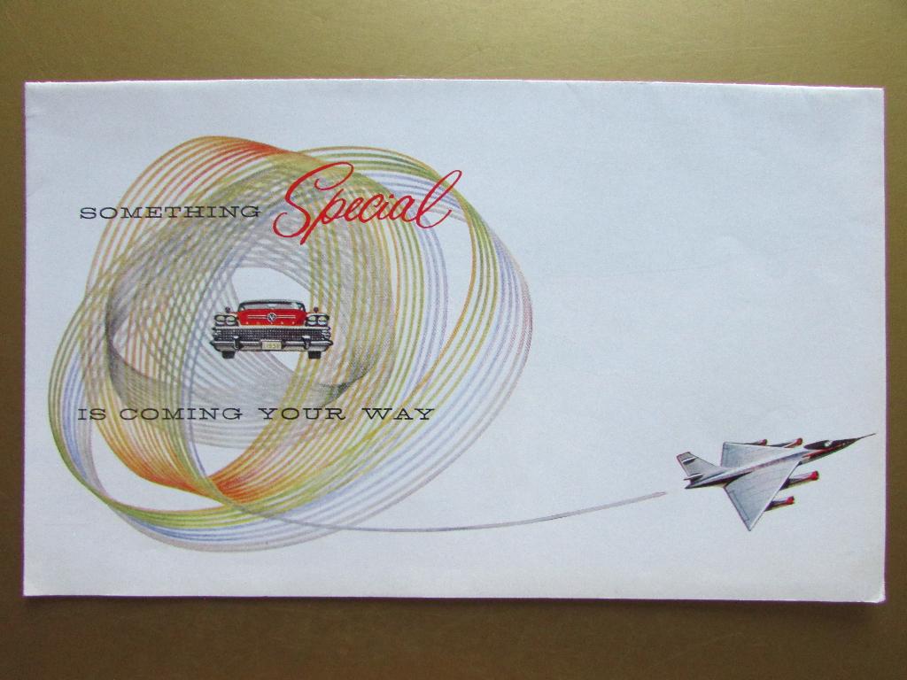 1958 Buick folder, Engels, Ophalen of Verzenden, Zo goed als nieuw, Overige merken