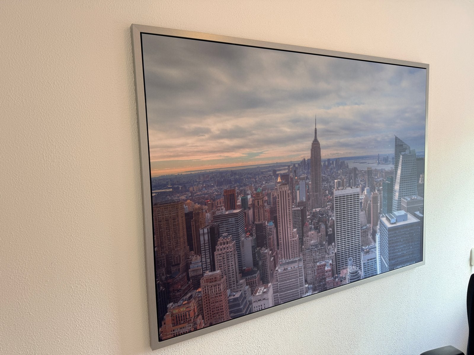 Grote New York City skyline canvas, Ophalen, Zo goed als nieuw, 100 tot 125 cm, Foto of Poster