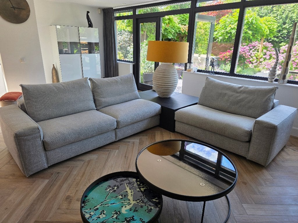 Linteloo Hampton's, modulaire bank, Huis en Inrichting, Ophalen, Zo goed als nieuw, Vierpersoons of meer, Stof