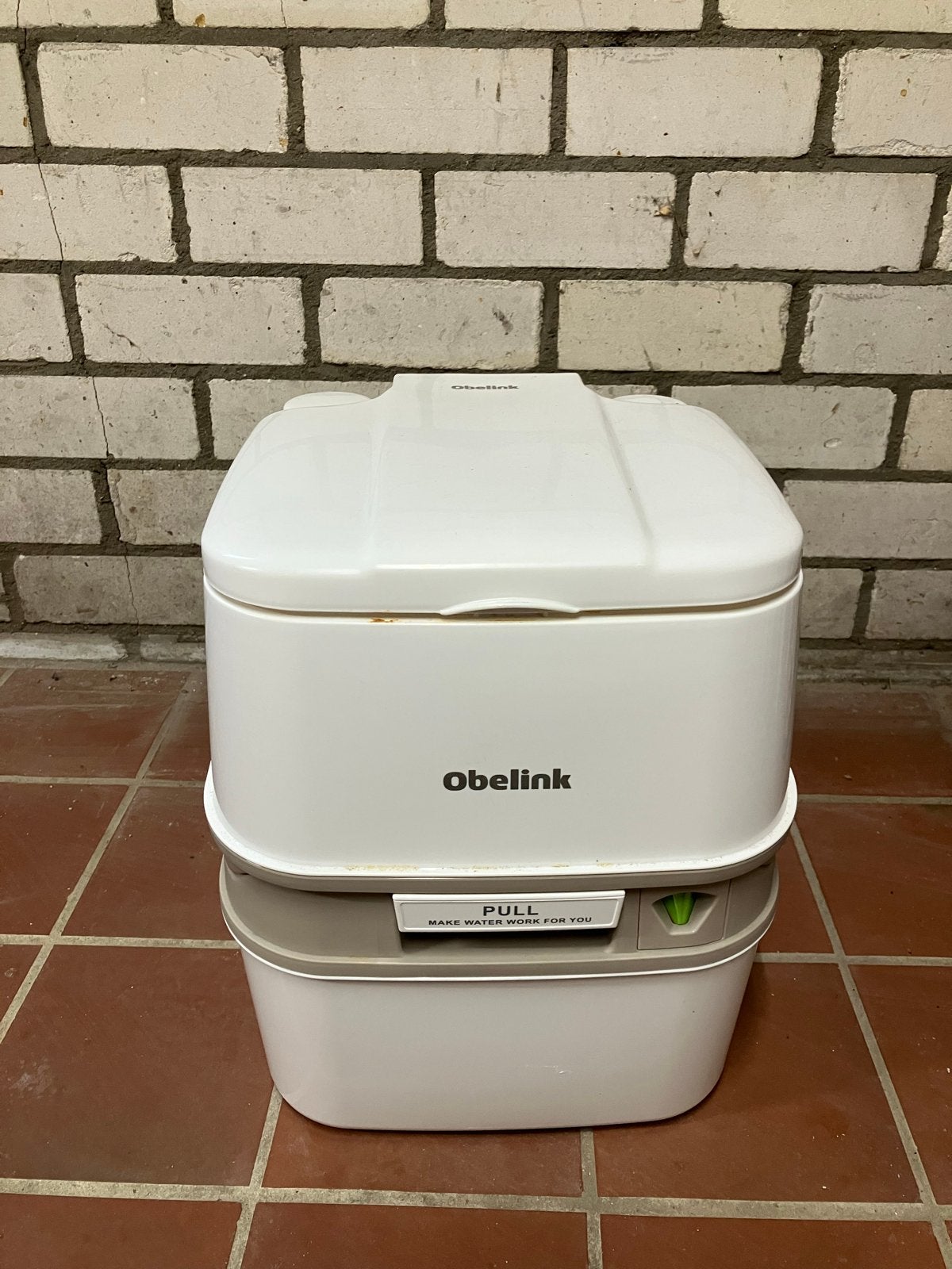 Obelink draagbaar chemisch toilet, Ophalen, Gebruikt