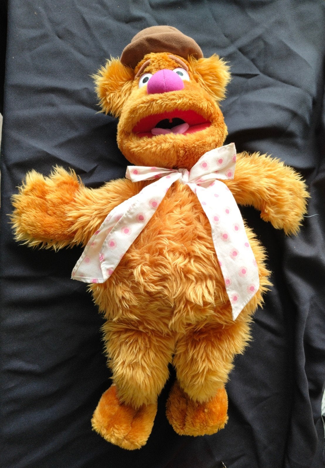 Vintage Fozzie Beer Muppet Show Knuffel Nanco Henson, Oranje, Gebruikt, Overige merken, Overige karakters