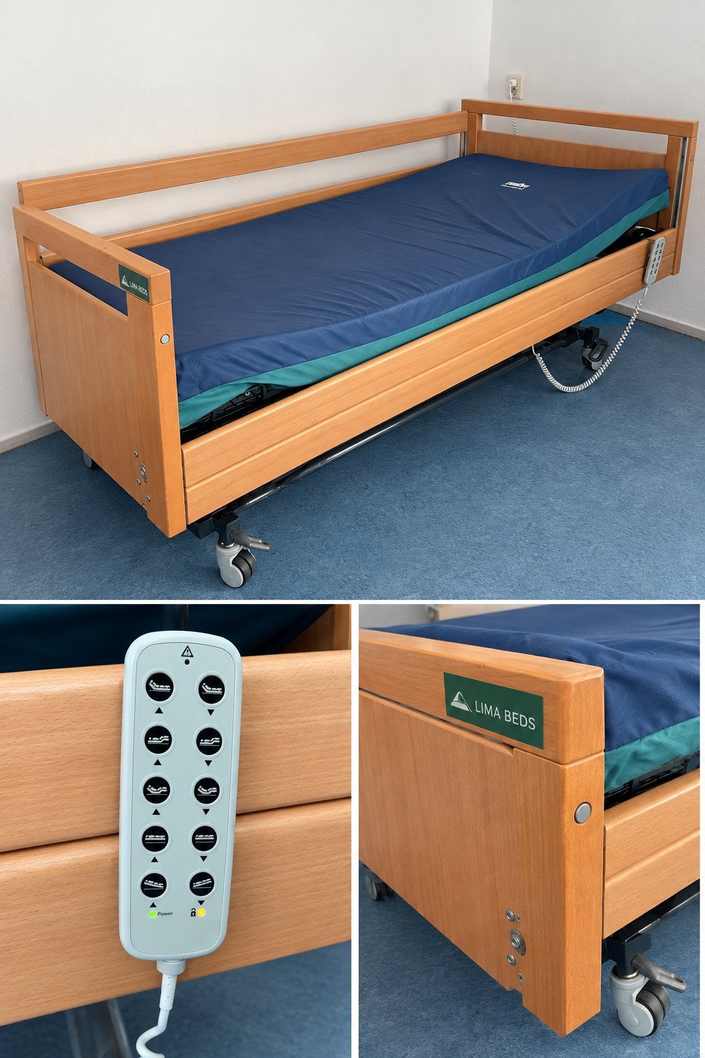 Thuiszorgbed, verpleegbed ziekenhuisbed, Ophalen