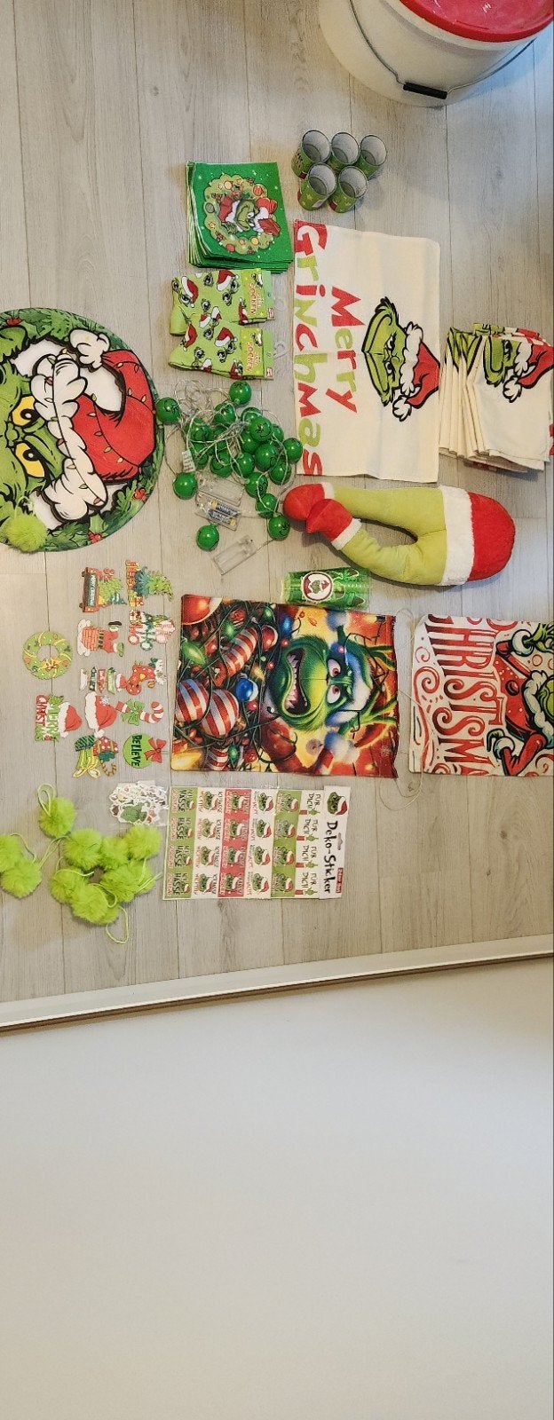 de grinch set decoratie, Ophalen of Verzenden, Zo goed als nieuw