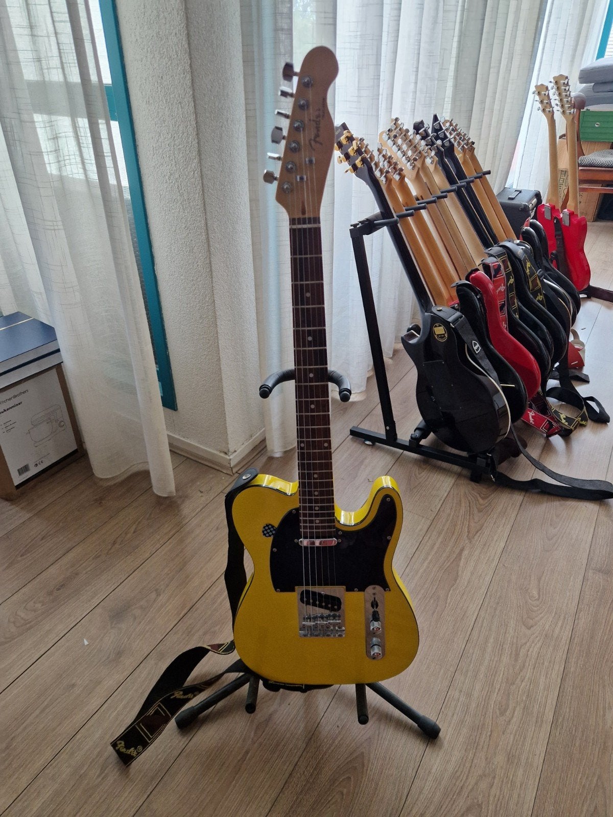 Telecaster Fender decall, Ophalen of Verzenden, Zo goed als nieuw, Solid body, Fender