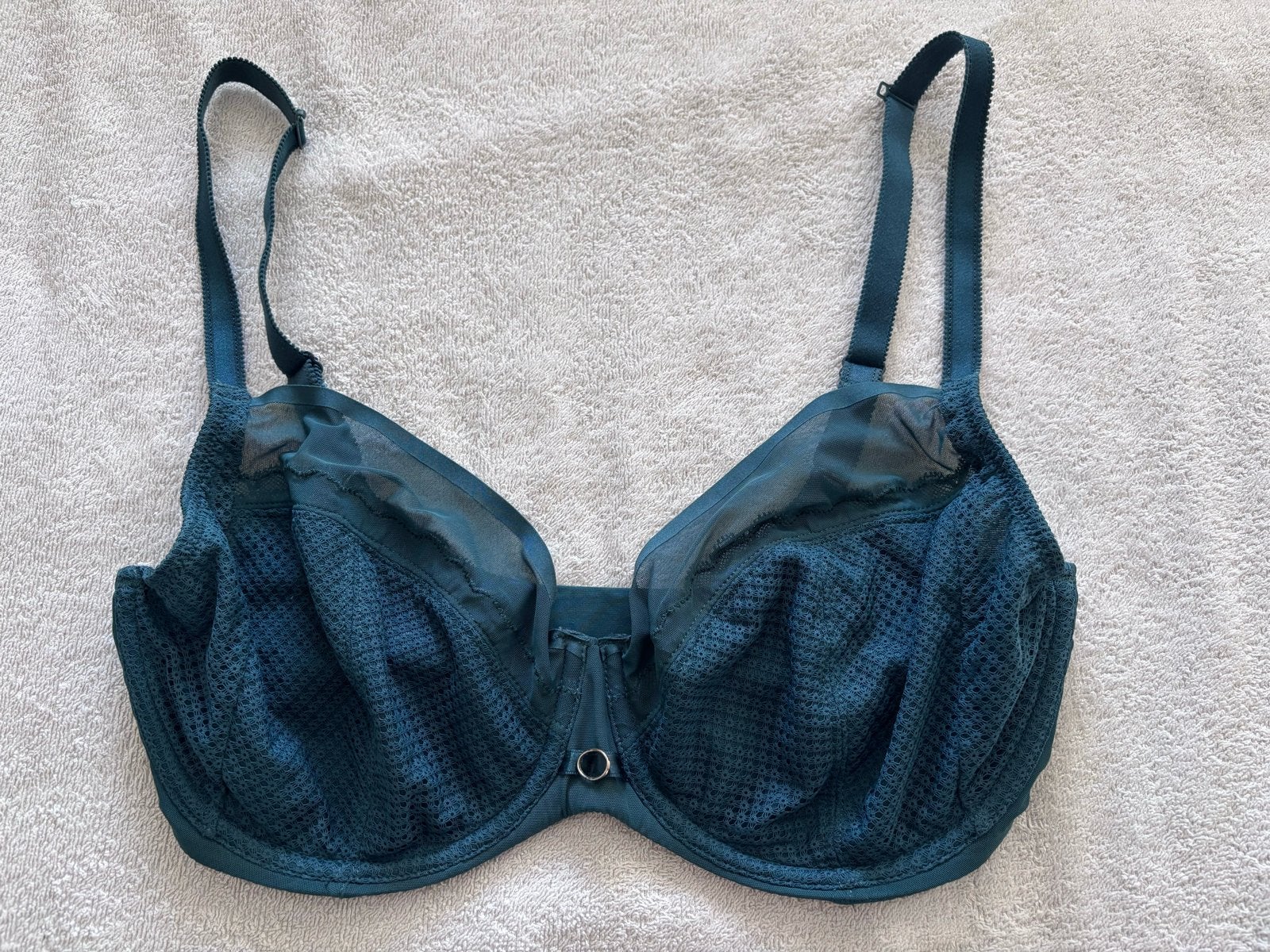 Chantelle BH maat 75f - Elegante donkergroene Beha zgan, Ophalen of Verzenden, Groen, BH