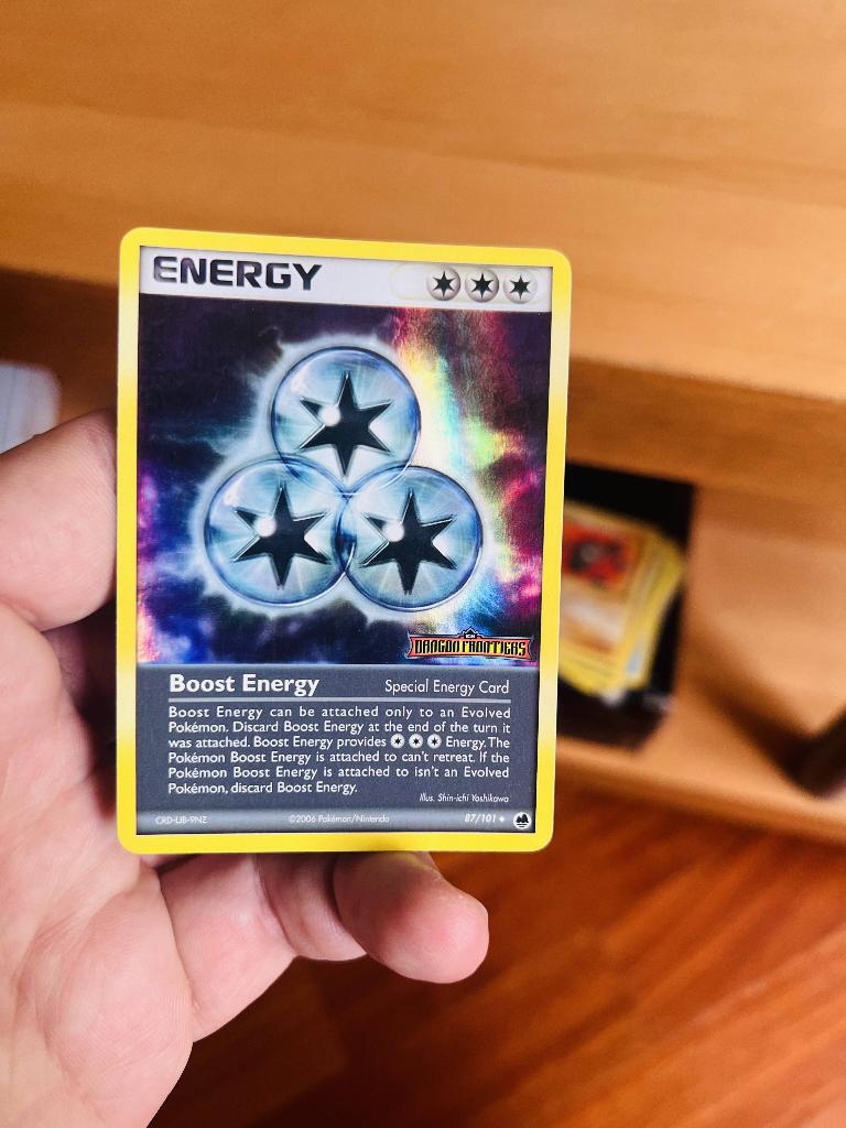 Boost Energy 87/101 Reverse Holo Stamped Ex Dragon Frontiers, Verzenden, Zo goed als nieuw, Losse kaart, Foil