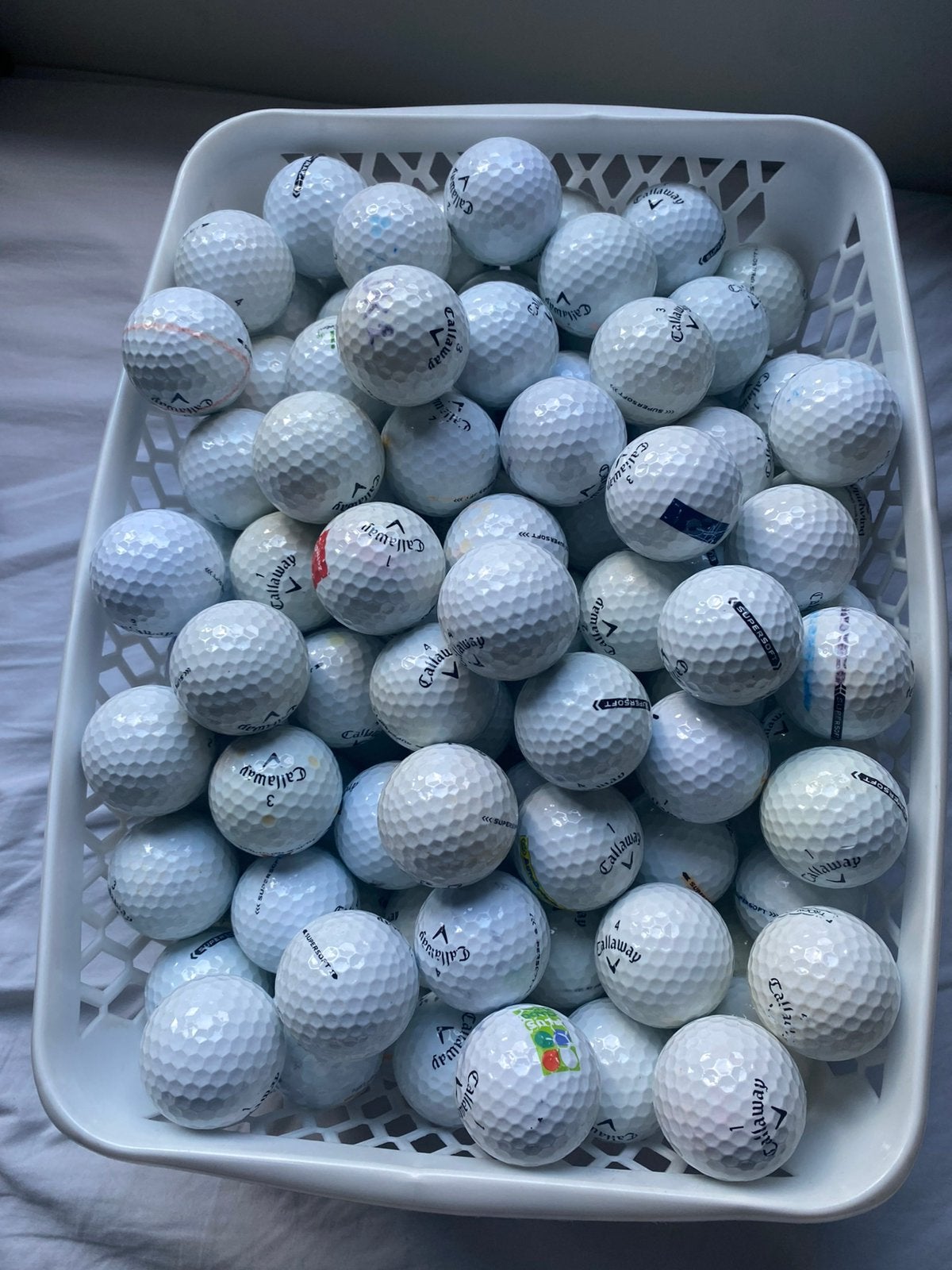 100 Stuks callaway supersoft golfballen, Ophalen of Verzenden, Zo goed als nieuw, Bal(len), Callaway