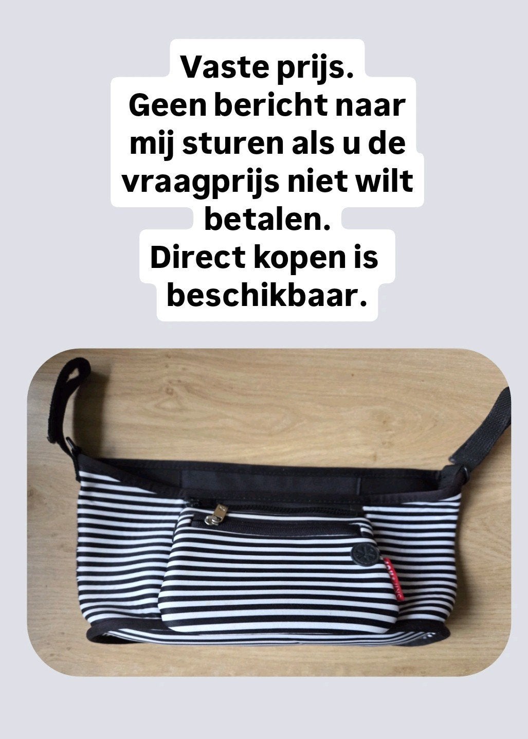 Skip Hop Organizer voor kinderwagen zwart/wit gestreept, Ophalen of Verzenden, Gebruikt