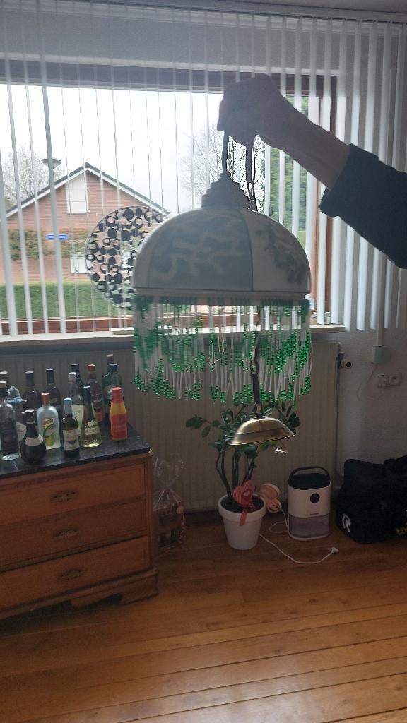 Vintage hanglamp, Antiek en Kunst, Curiosa en Brocante, Ophalen