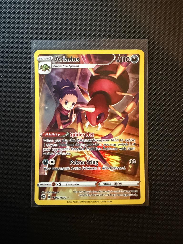 Ariados 016/TG30 Trainer Gallery Pokémon Kaart, Ophalen of Verzenden, Zo goed als nieuw, Losse kaart