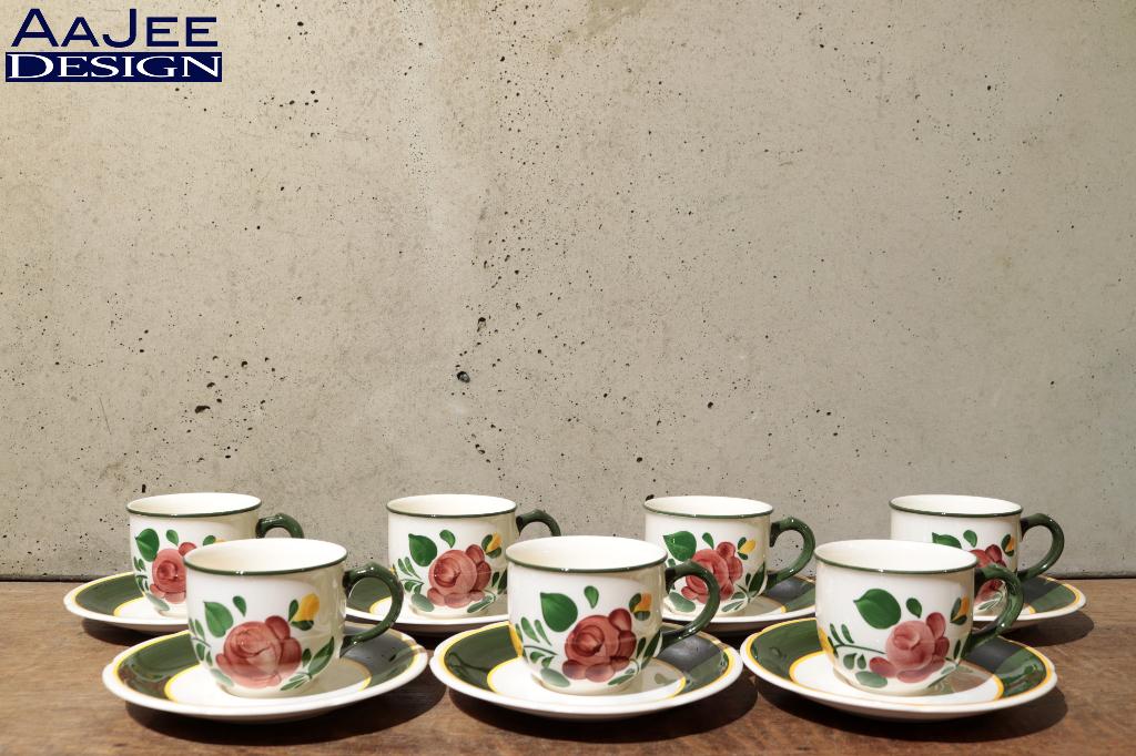 Villeroy & Boch – Bauernblume serie – Koffiekop & schotel, Ophalen of Verzenden, Zo goed als nieuw, Overige stijlen, Kop(pen) en/of Schotel(s)
