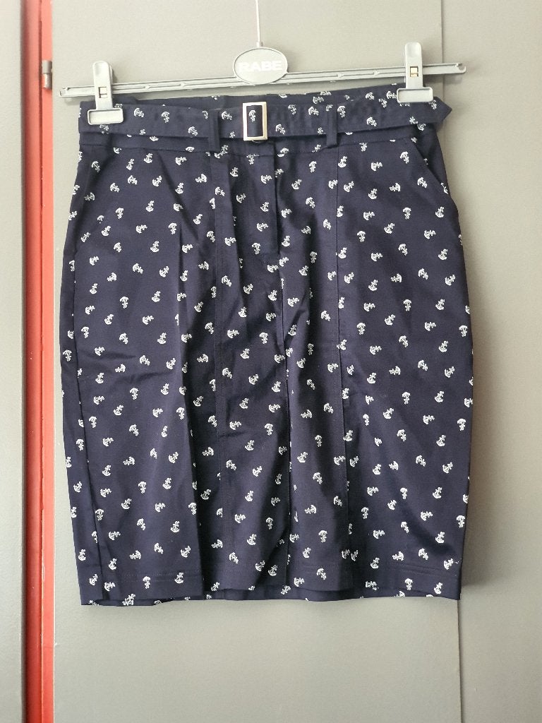 Dolce Vita rok navy met ankers – maat 38, Maat 38/40 (M), Blauw, Ophalen of Verzenden, Zo goed als nieuw