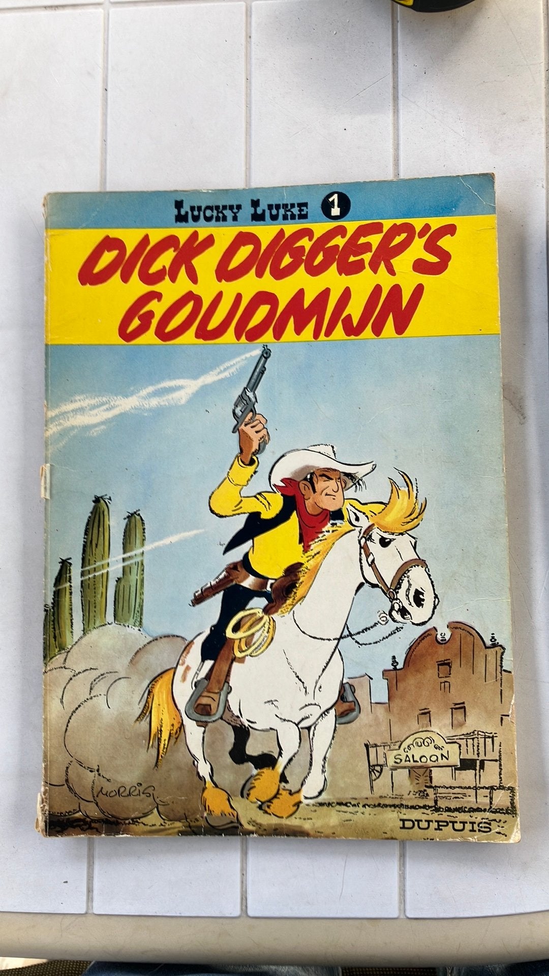 Lucky Luke 1: Dick Digger's Goudmijn (1970), Boeken, Stripboeken, Eén stripboek, Ophalen of Verzenden, Gelezen