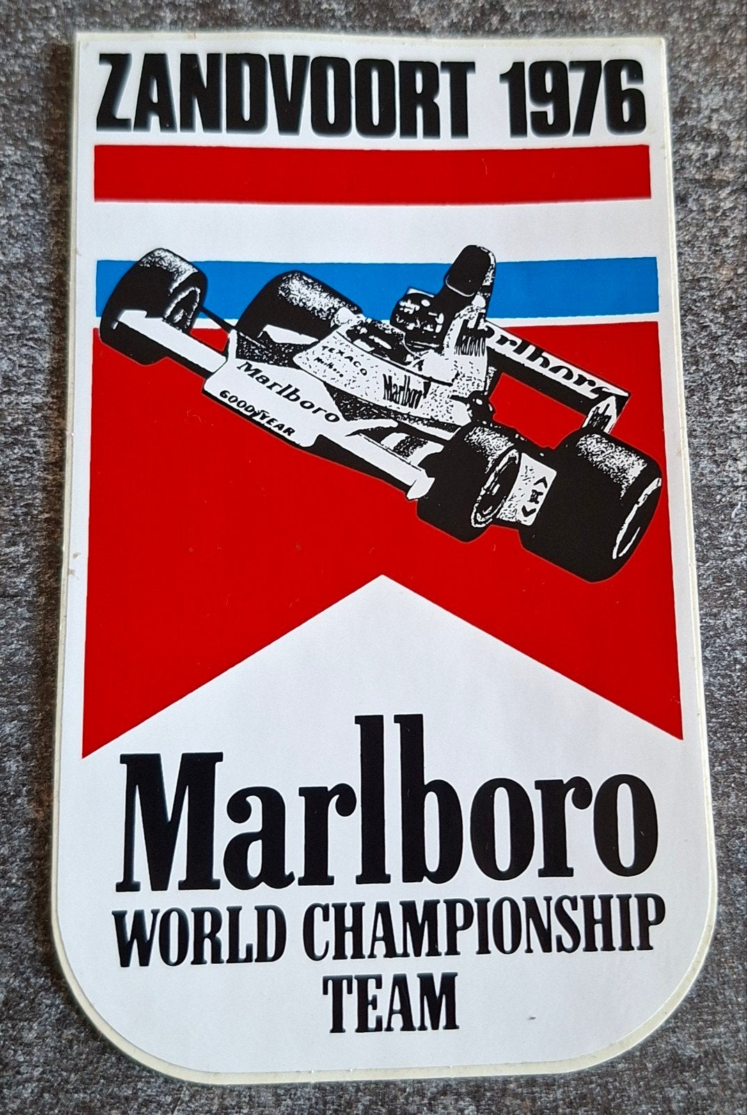 Sticker Zandvoort 1976  Grand Prix Formula 1, Verzamelen, Stickers, Ophalen of Verzenden, Zo goed als nieuw, Sport