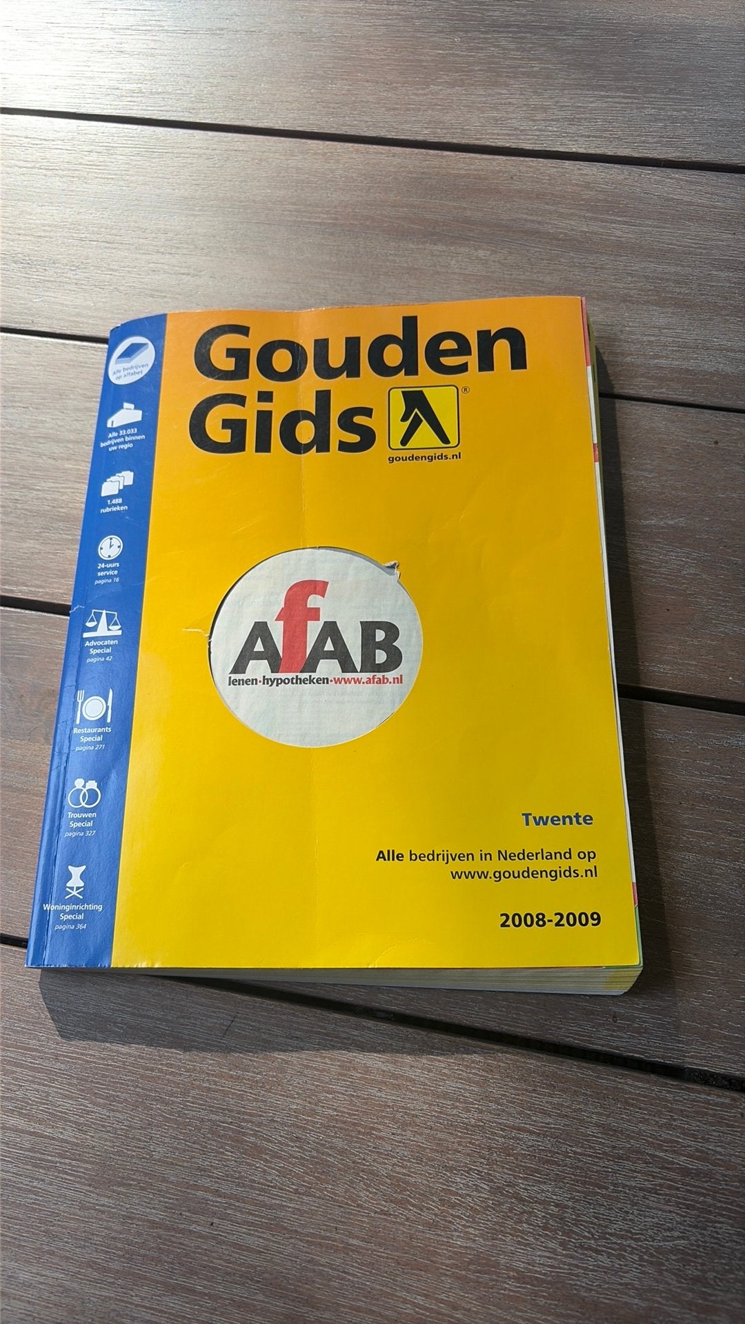 Gouden gids 2008-2009 Twente, Ophalen of Verzenden, Gebruikt