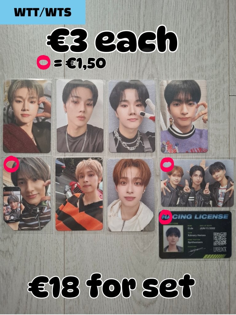 WTT/WTS Xdinary Heroes Photocards Kpop, Verzamelen, Overige Verzamelen, Ophalen of Verzenden, Nieuw