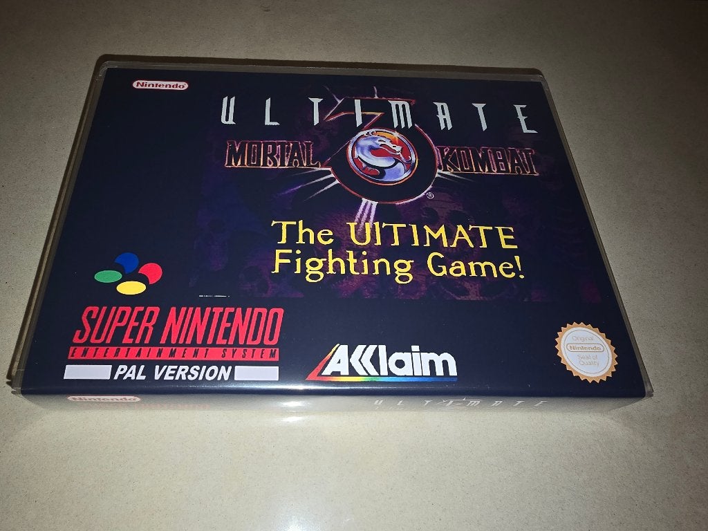 Ultimate Mortal Kombat 3 SNES Game Case, Vechten, Verzenden, 1 speler, Zo goed als nieuw