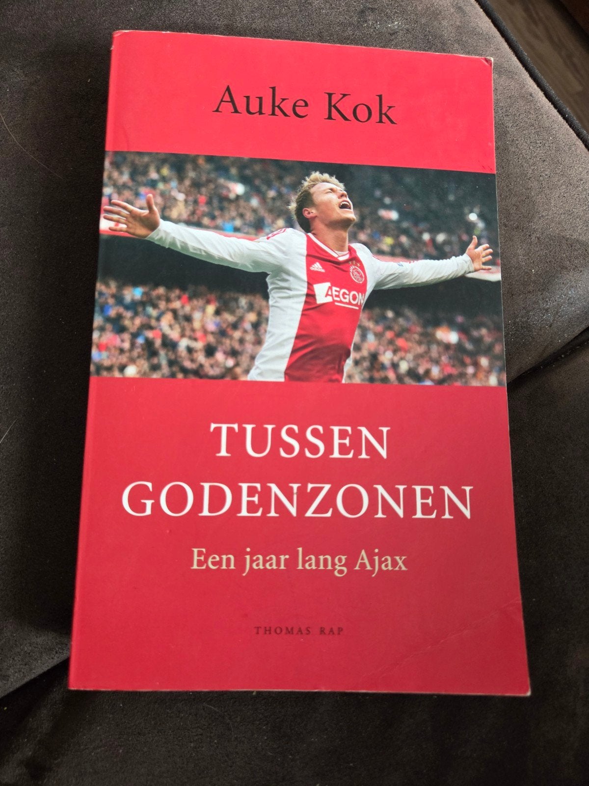 Tussen Godenzonen - Een jaar lang Ajax - Auke Kok, Ophalen of Verzenden, Zo goed als nieuw, Auke Kok, Balsport