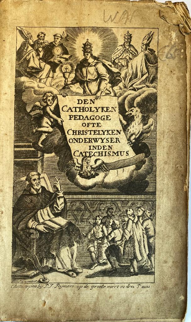 Oud boekje van een catholieke pedagoge, Antiek en Kunst, Antiek | Boeken en Bijbels, Ophalen of Verzenden, Petrus van den Bossche