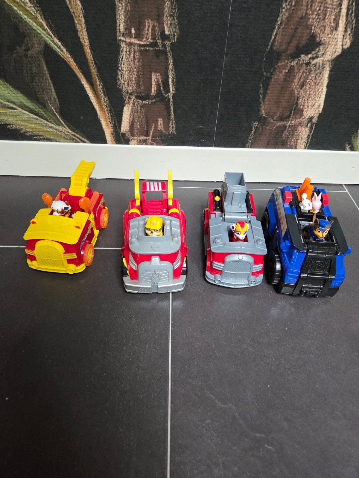 4 paw patrol transformer auto's groot, Ophalen of Verzenden