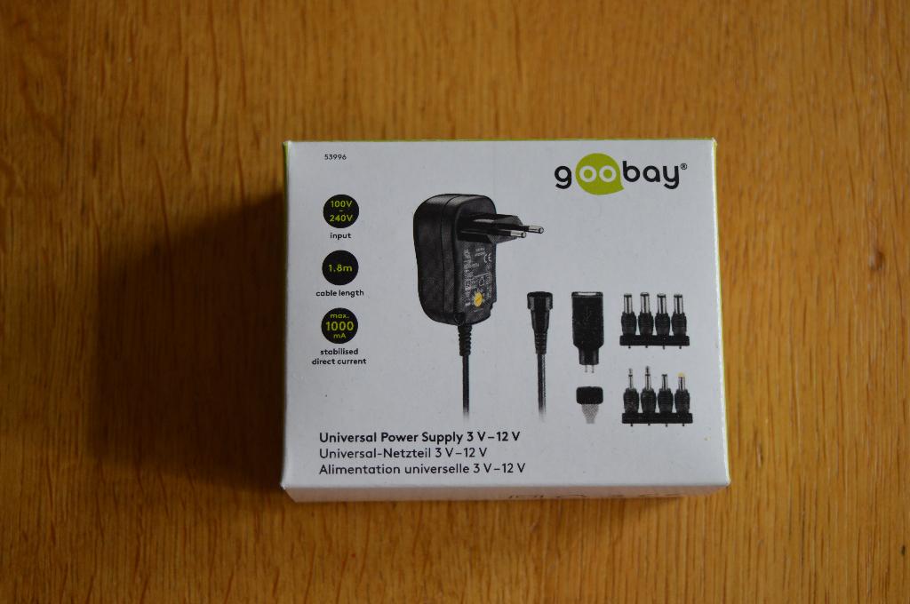 Goobay universal power supply 3v - 12v, Ophalen of Verzenden, Nieuw