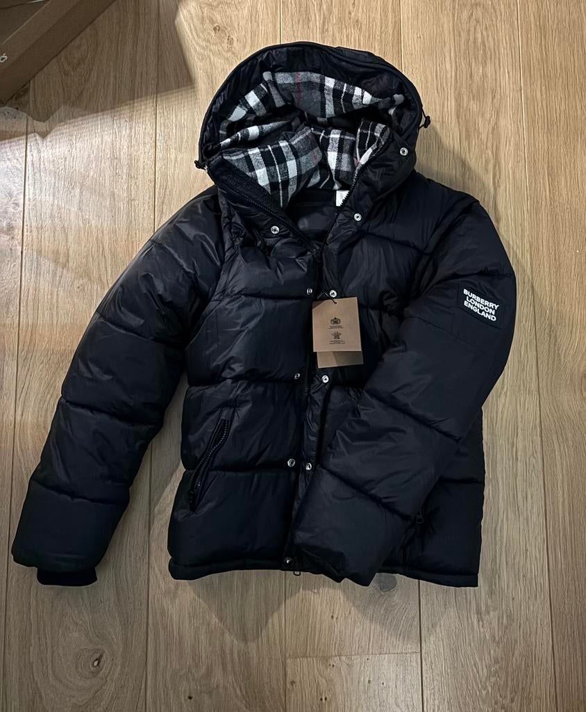Burberry puffer jas | Maat L, Kleding | Heren, Jassen | Winter, Ophalen of Verzenden, Zo goed als nieuw, Overige maten, Zwart
