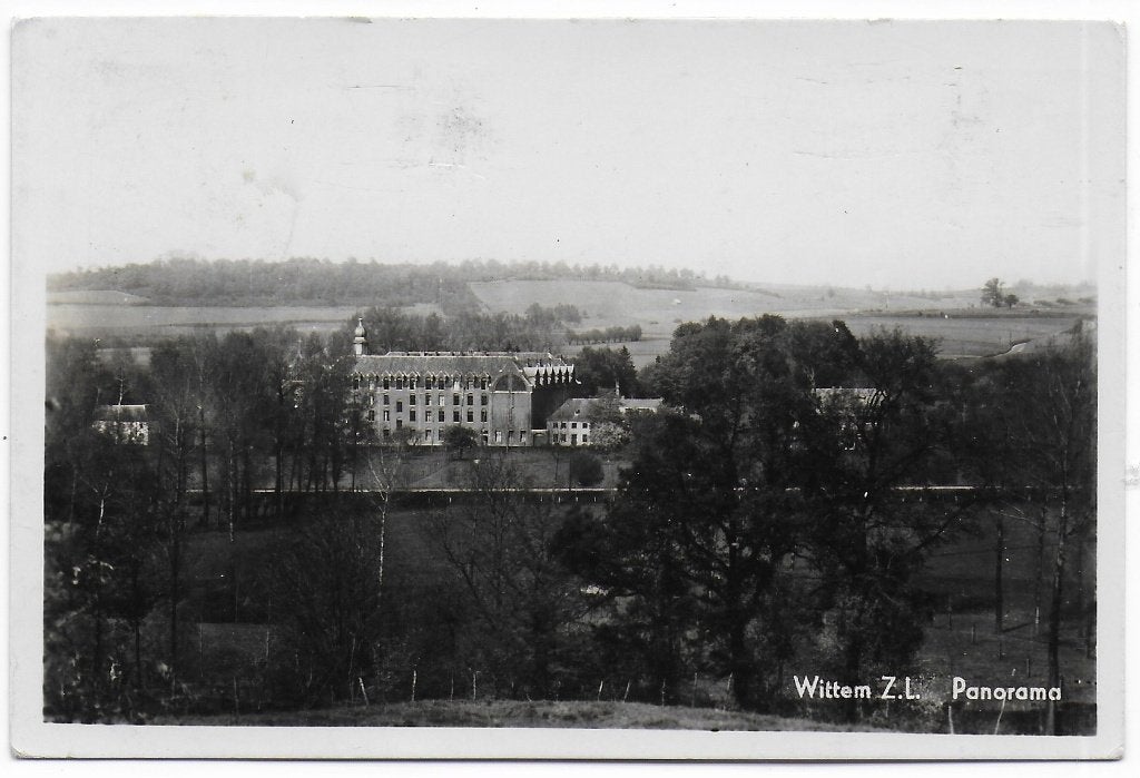 Wittem Panorama Oude gelopen Ansichtkaart Uit 1951 (B6563), Ophalen of Verzenden, 1940 tot 1960, Gelopen