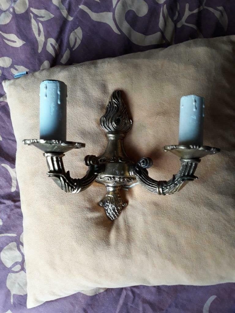 1 oude retro vintage wandlamp wand lamp, Ophalen, Gebruikt, Wandlamp