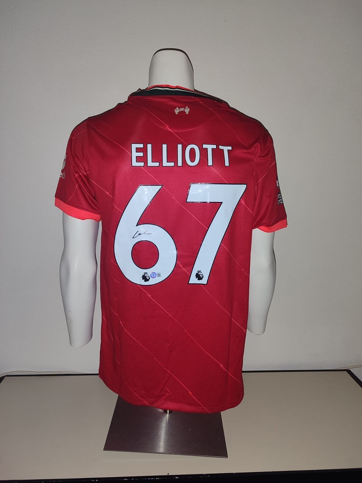 Liverpool shirt gesigneerd door Harvey Elliott met Beckett, Verzamelen, Ophalen of Verzenden, Nieuw, Buitenlandse clubs, Shirt