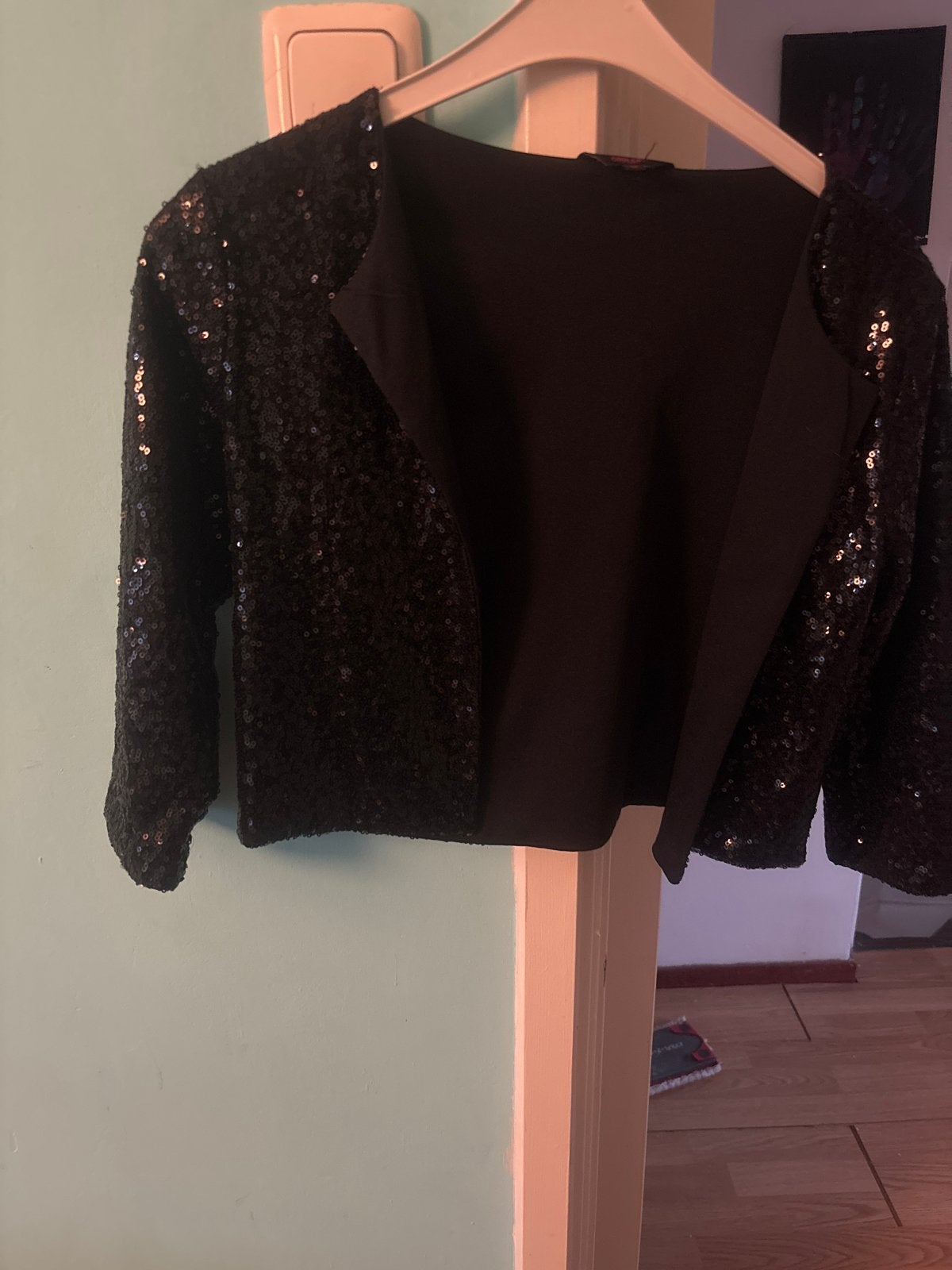 Coolcat Zwart Glitter Bolero Jasje Maat 158/164, Ophalen, Zo goed als nieuw, Maat 34 (XS) of kleiner, Zwart