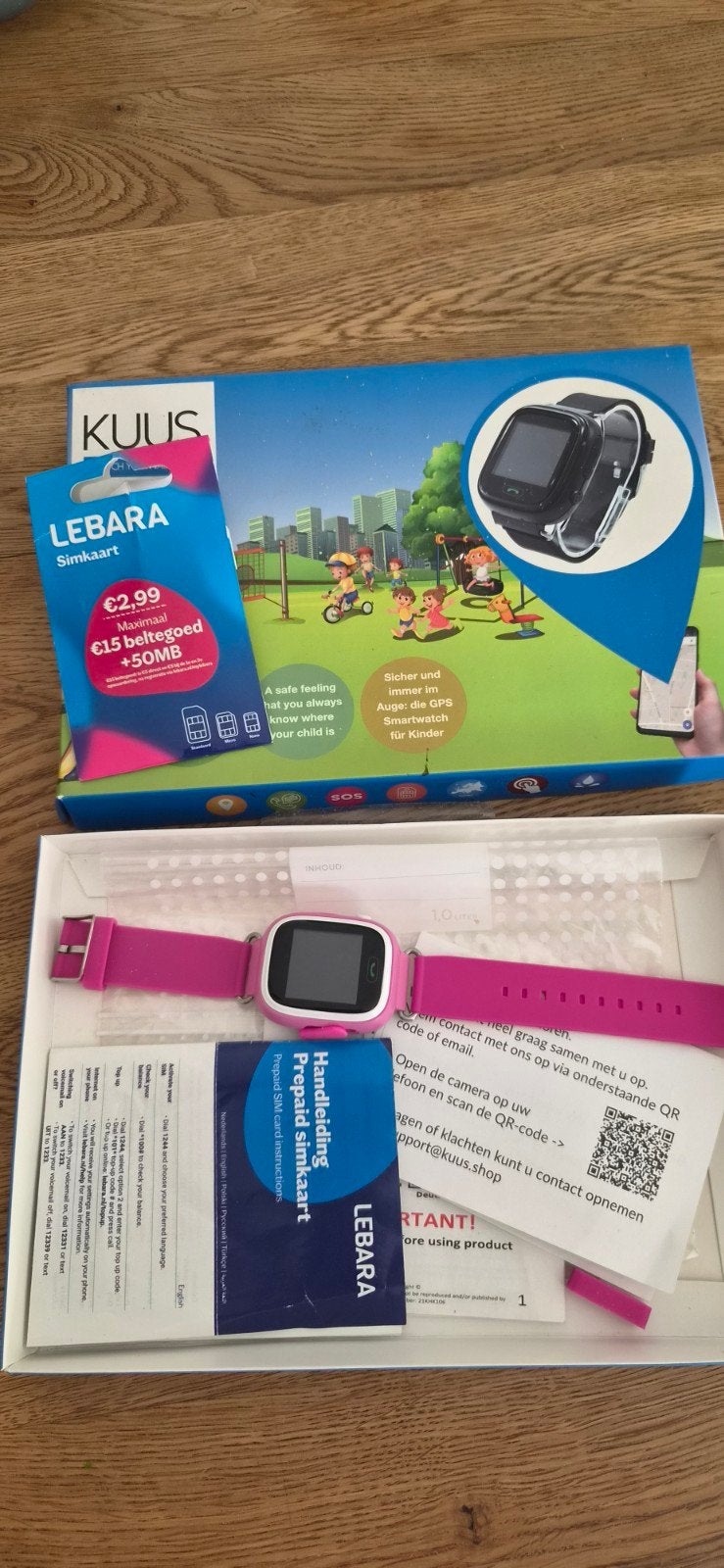 kuus gps horloge met beltegoed, Ophalen of Verzenden