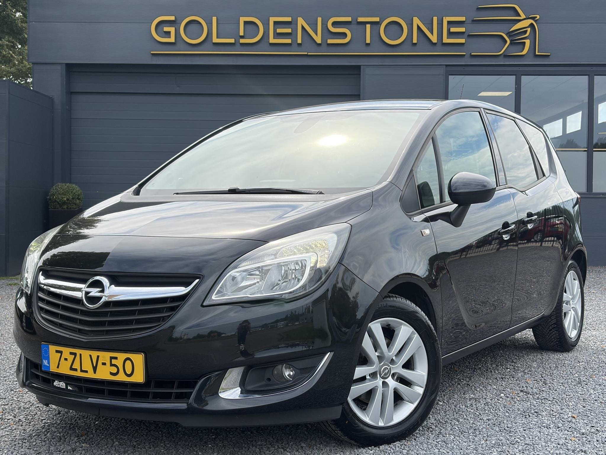 Opel Meriva 1.4 Turbo Business+ ✓Net beurt gehad✓2e Eige, Auto's, Voorwielaandrijving, Dealer onderhouden, Stof, Gebruikt
