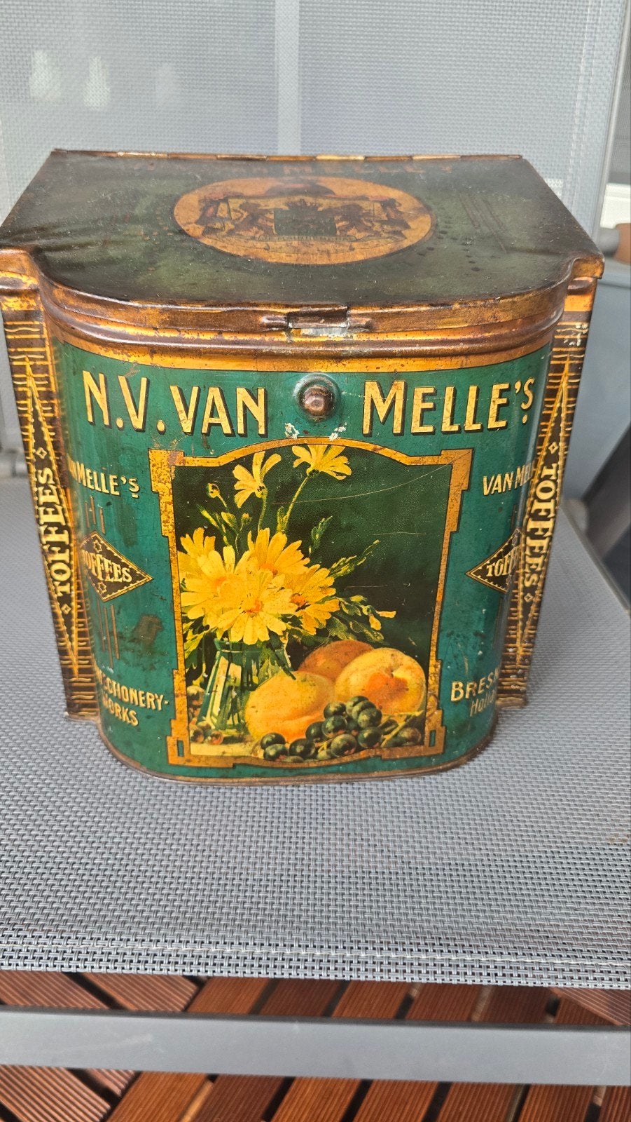 Antiek Van Melle Toffee Winkelblik - Jaren '30, Ophalen of Verzenden