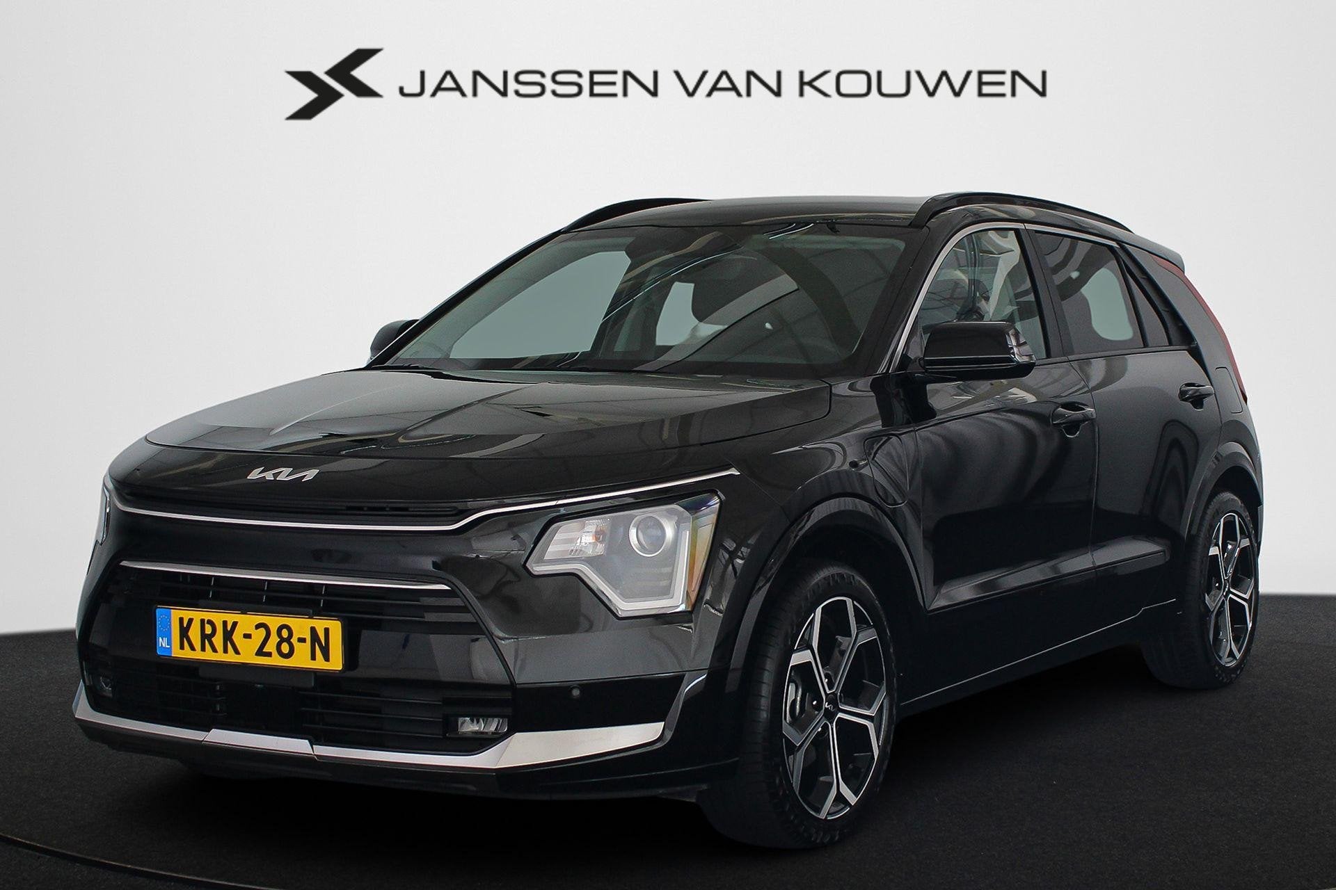 Kia Niro 1.6 GDi PHEV DynamicLine Keyless Achteruitrijcamera, Gebruikt, Leder en Stof, Zwart, Plug-in hybride