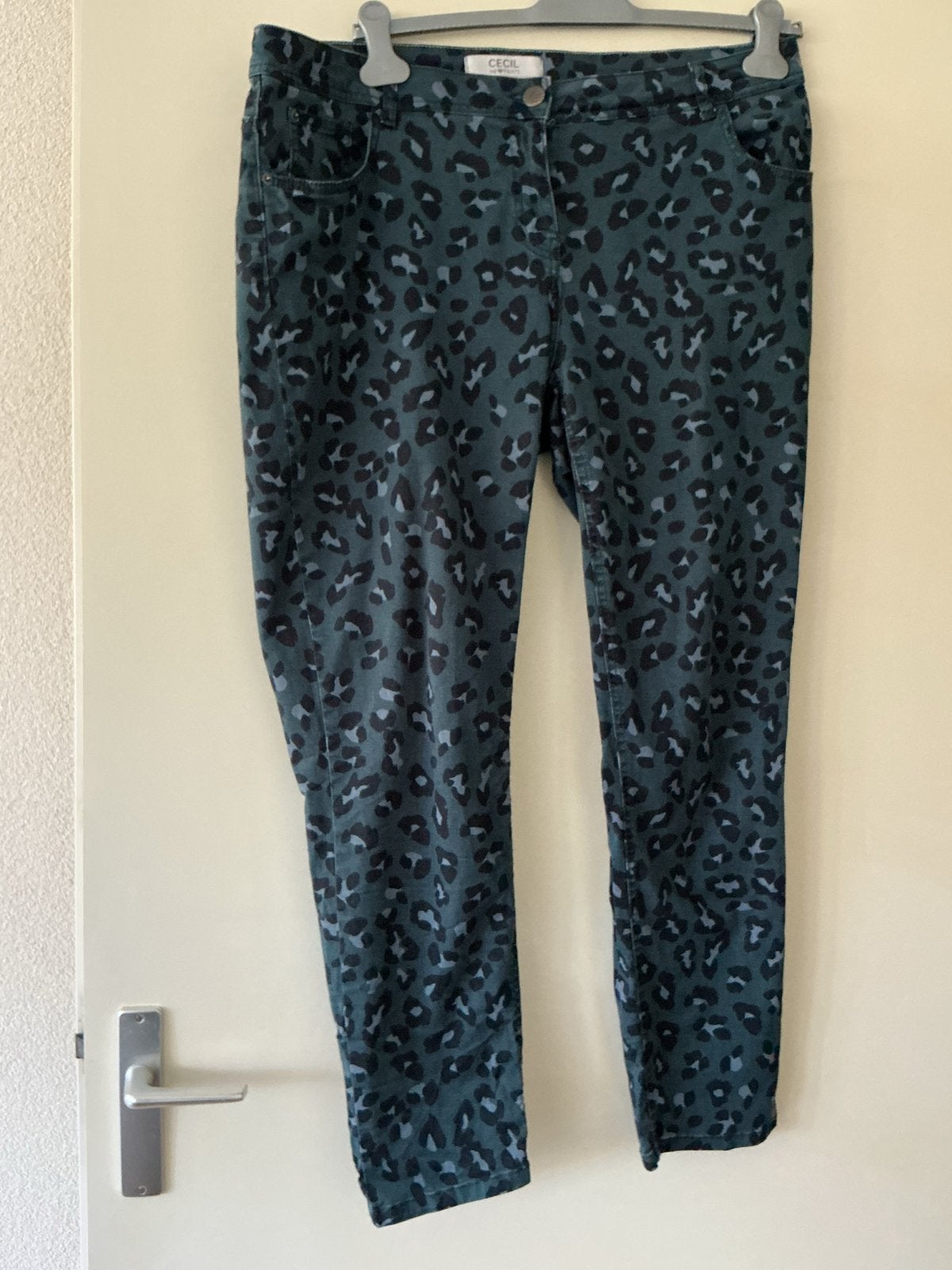 Cecil broek met print - Maat 46, Ophalen of Verzenden, Zo goed als nieuw, Groen, Broek of Spijkerbroek