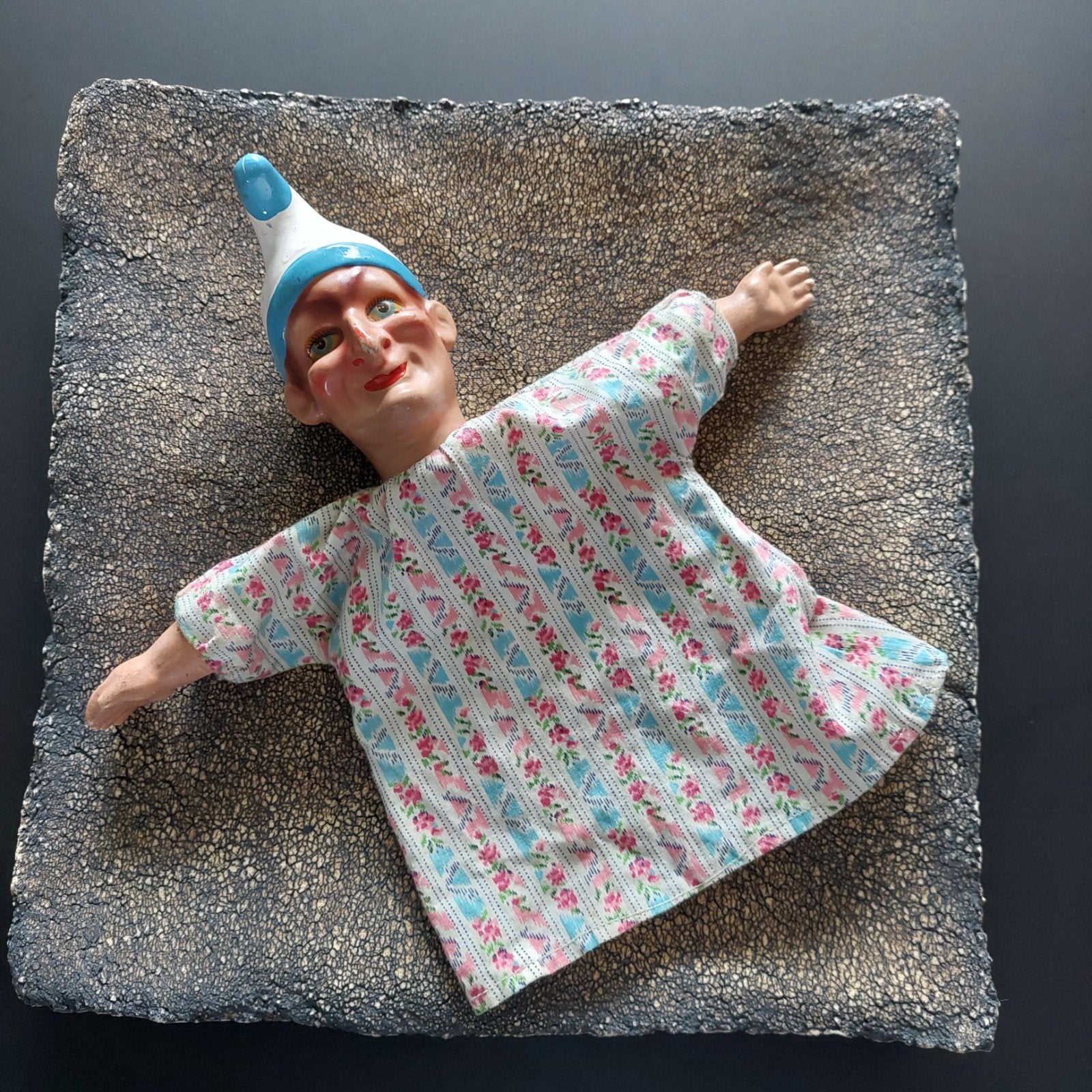 Jan Klaassen antieke poppenkastpop composiet Beeusaert  1950, Antiek en Kunst, Ophalen