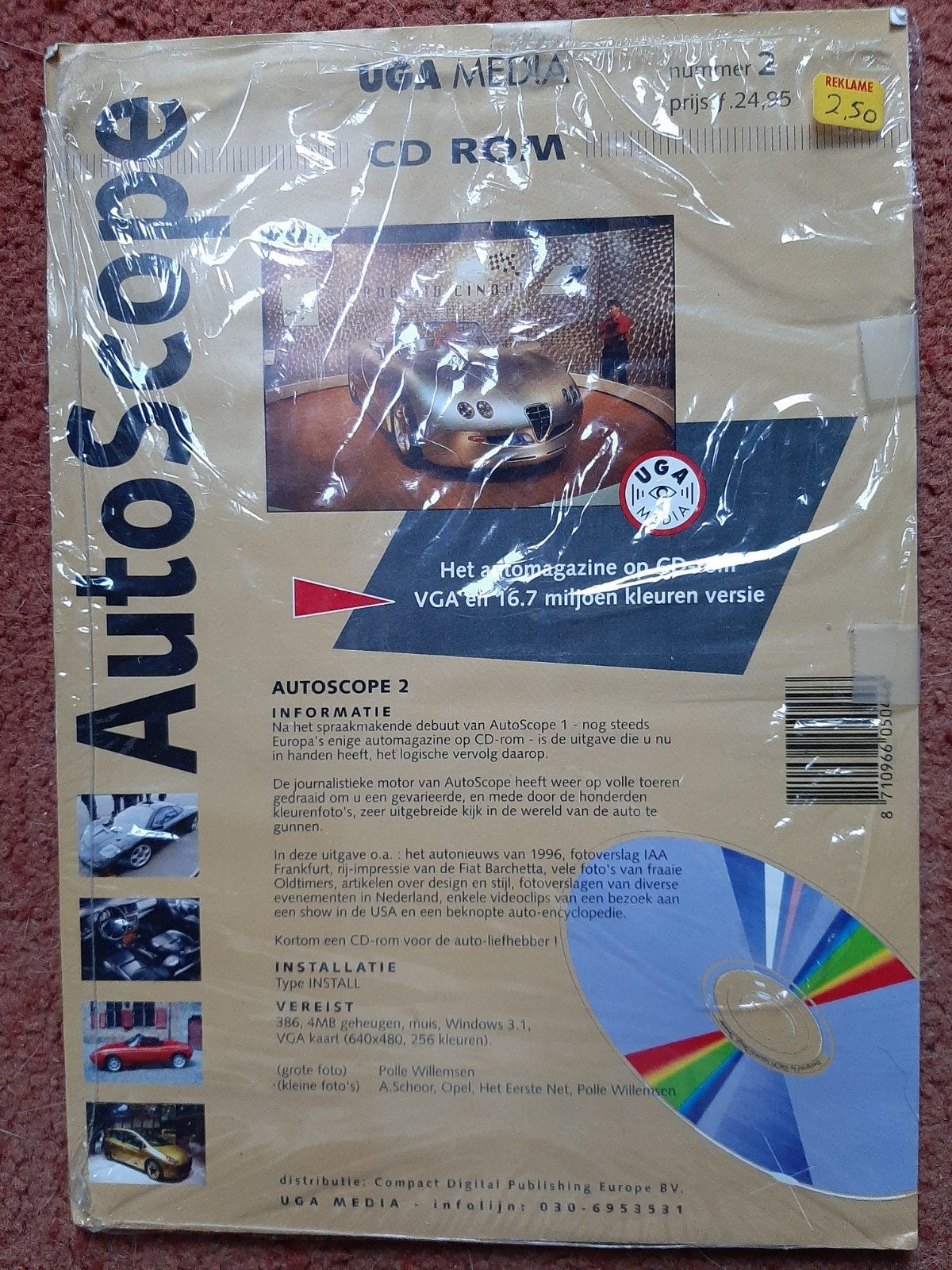 Autoscope 2 CD-ROM - Het automagazine op CD-ROM, Spelcomputers en Games, Games | Pc, Nieuw, Overige genres, 1 speler, Vanaf 3 jaar