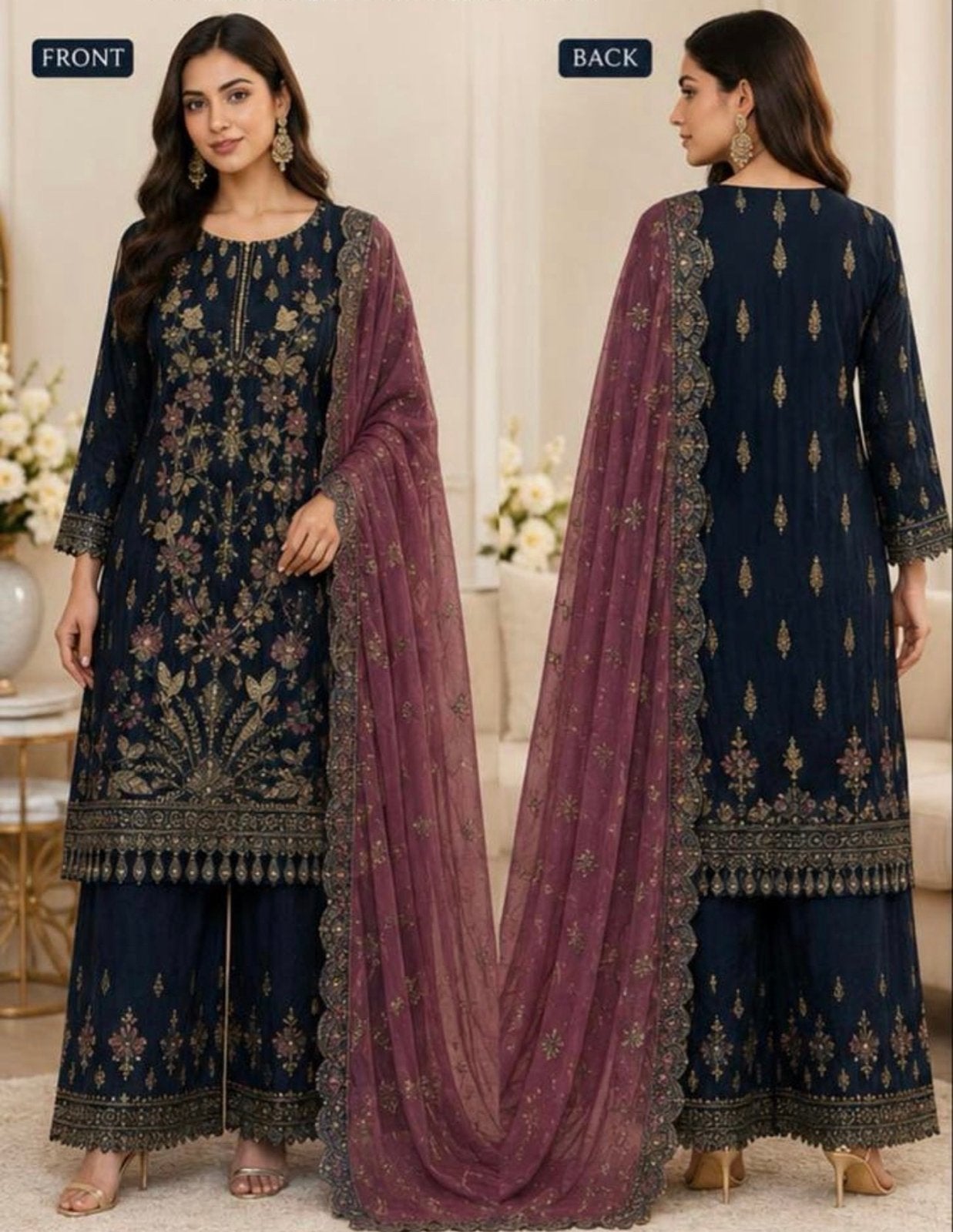 Indiase kurta, Maat 38/40 (M), Overige typen, Blauw, Ophalen of Verzenden