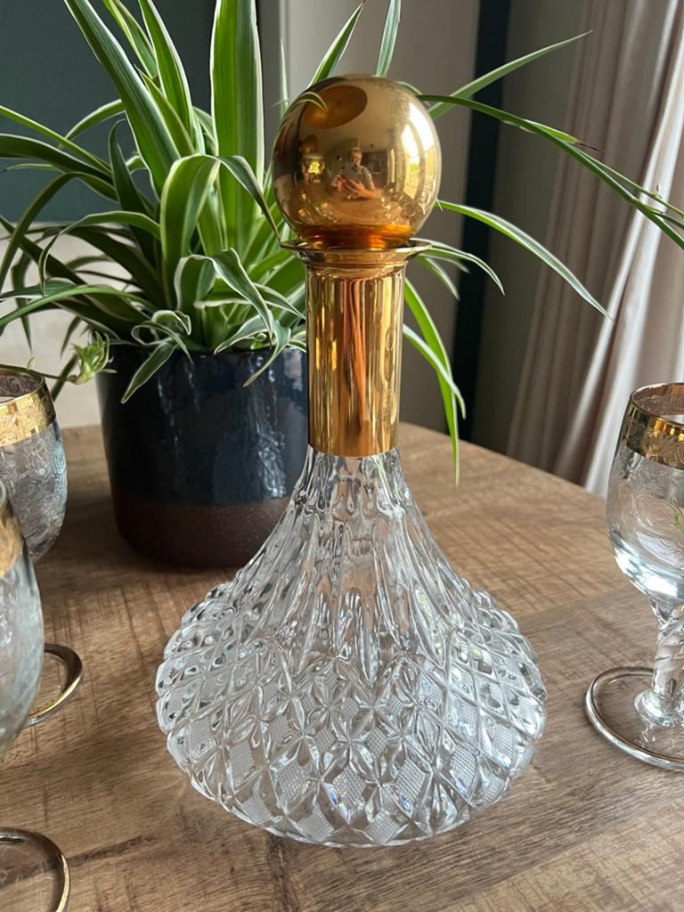Vintage Loodkristallen Decanteer Karaf., Ophalen of Verzenden