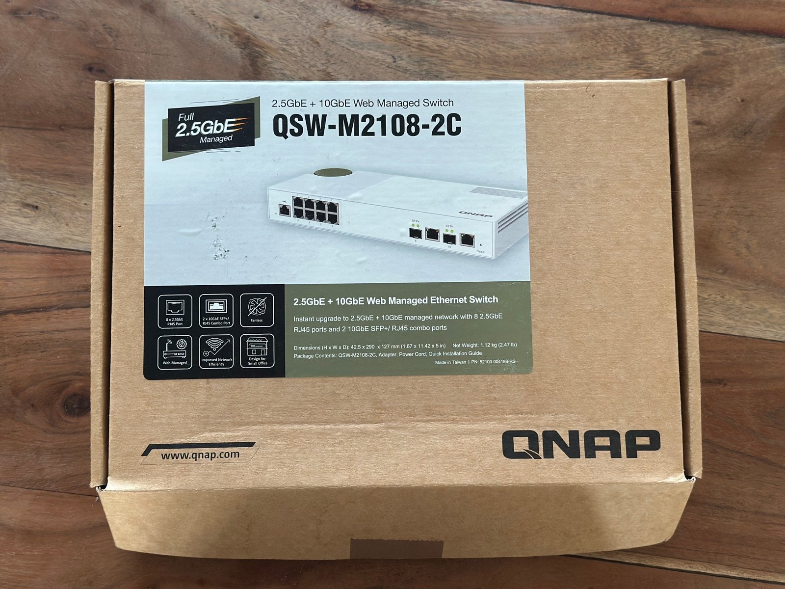 QNAP QSW-M2108-2C Ethernet Switch, Ophalen, Zo goed als nieuw
