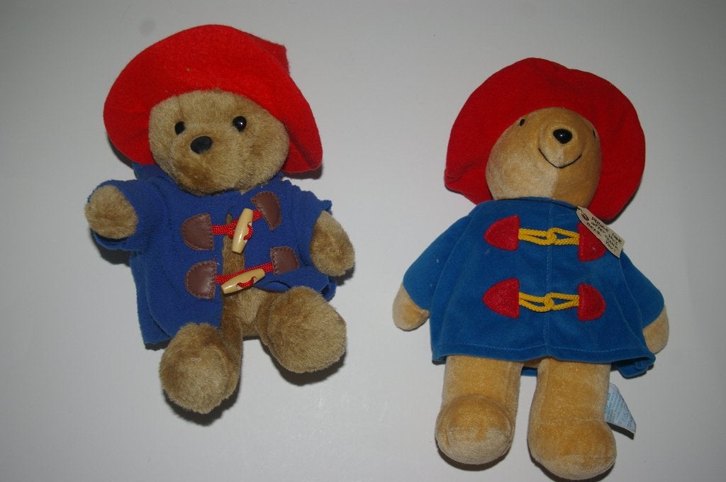 Paddington bear knuffels twee stuks., Ophalen of Verzenden, Zo goed als nieuw, Overige typen