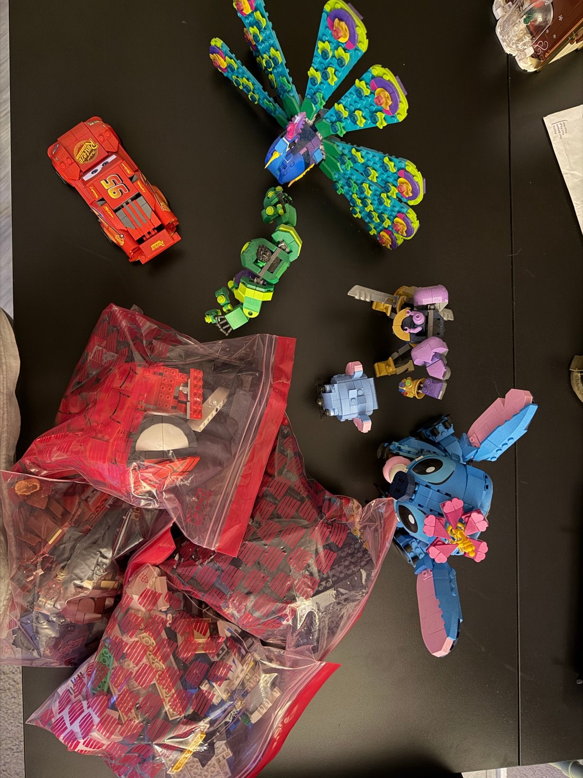 Grote LEGO set: Stitch, Cars, Star Wars & Marvel Helmen, Ophalen of Verzenden, Zo goed als nieuw, Overige merken