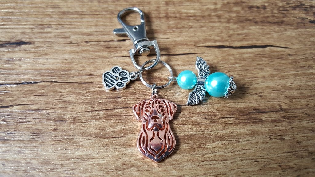 (Tas/Sleutel) Hanger Labrador retriever met beschermengeltje, Verzenden, Nieuw, Hanger