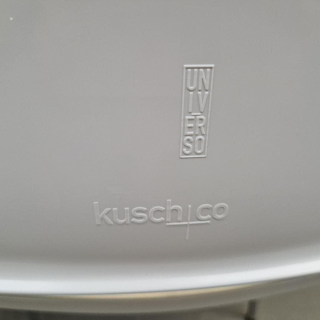 Set van 2 Kusch & Co stoelen - wit kunststof, Huis en Inrichting, Ophalen, Kunststof, Gebruikt, Wit