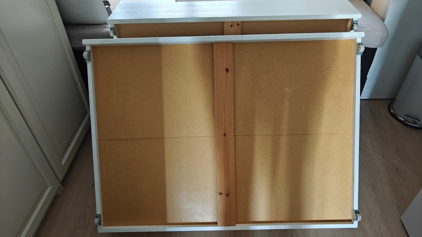 2 bedbakken wit, Ophalen, Gebruikt, 50 tot 100 cm, Minder dan 100 cm