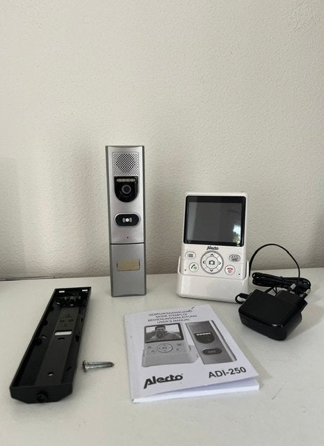 Alecto ADI-250 Draadloze digitale deurbel met camera, Ophalen of Verzenden, Ingebouwde camera, Gebruikt, Draadloos