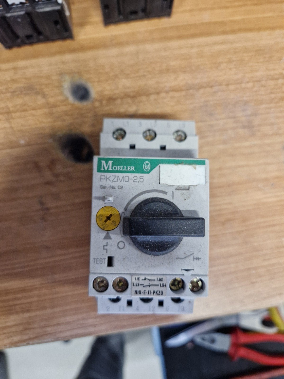 Moeller PKZM0-2,5 Motorbeveiligingsschakelaar, Ophalen of Verzenden, Gebruikt, Overige merken, Overige typen