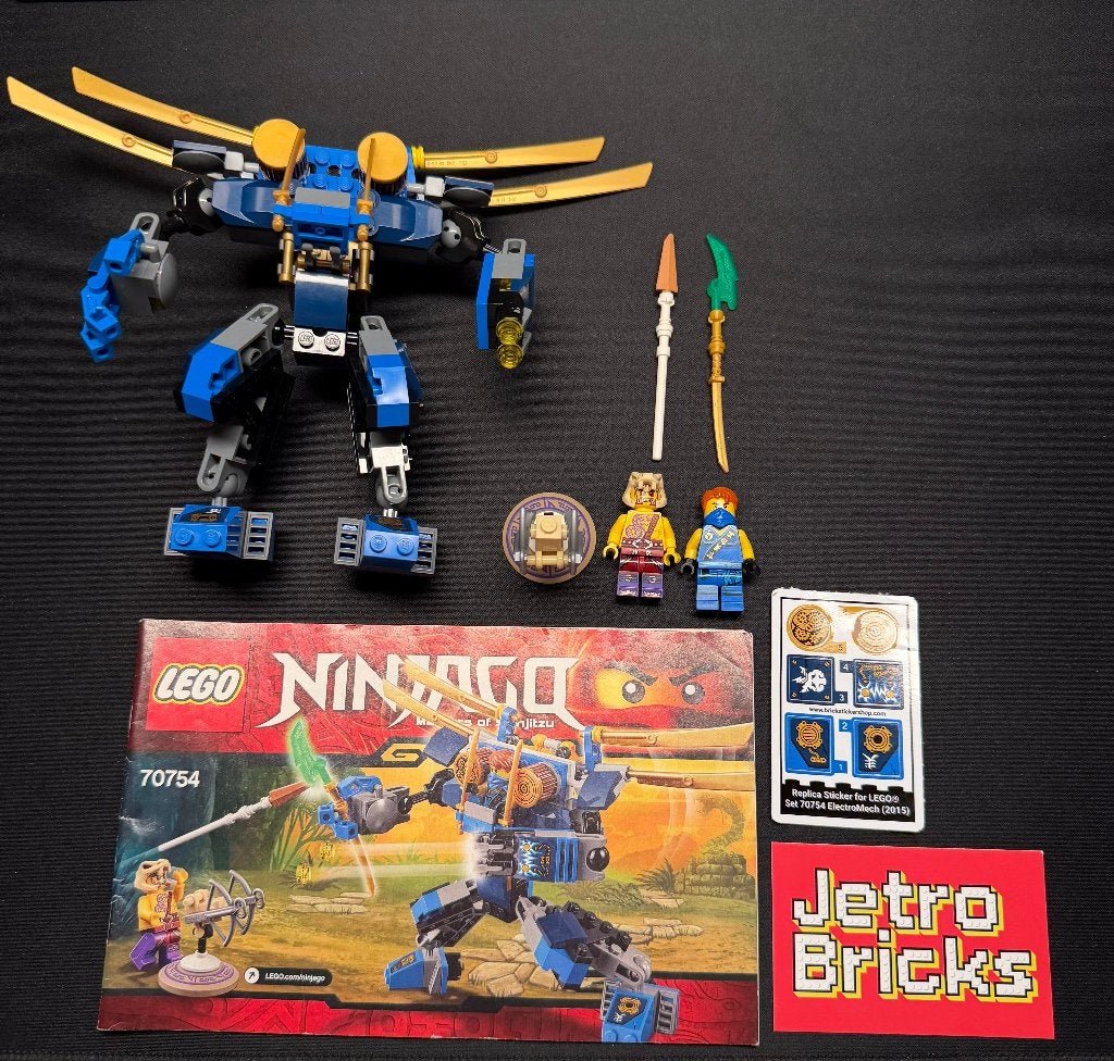 Lego ninjago Electro Mech 70754, Kinderen en Baby's, Gebruikt, Lego, Ophalen of Verzenden, Inclusief instructies